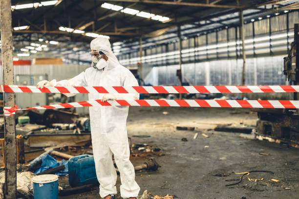 Professional Sewage Cleanup technician working in Ogden, UT
